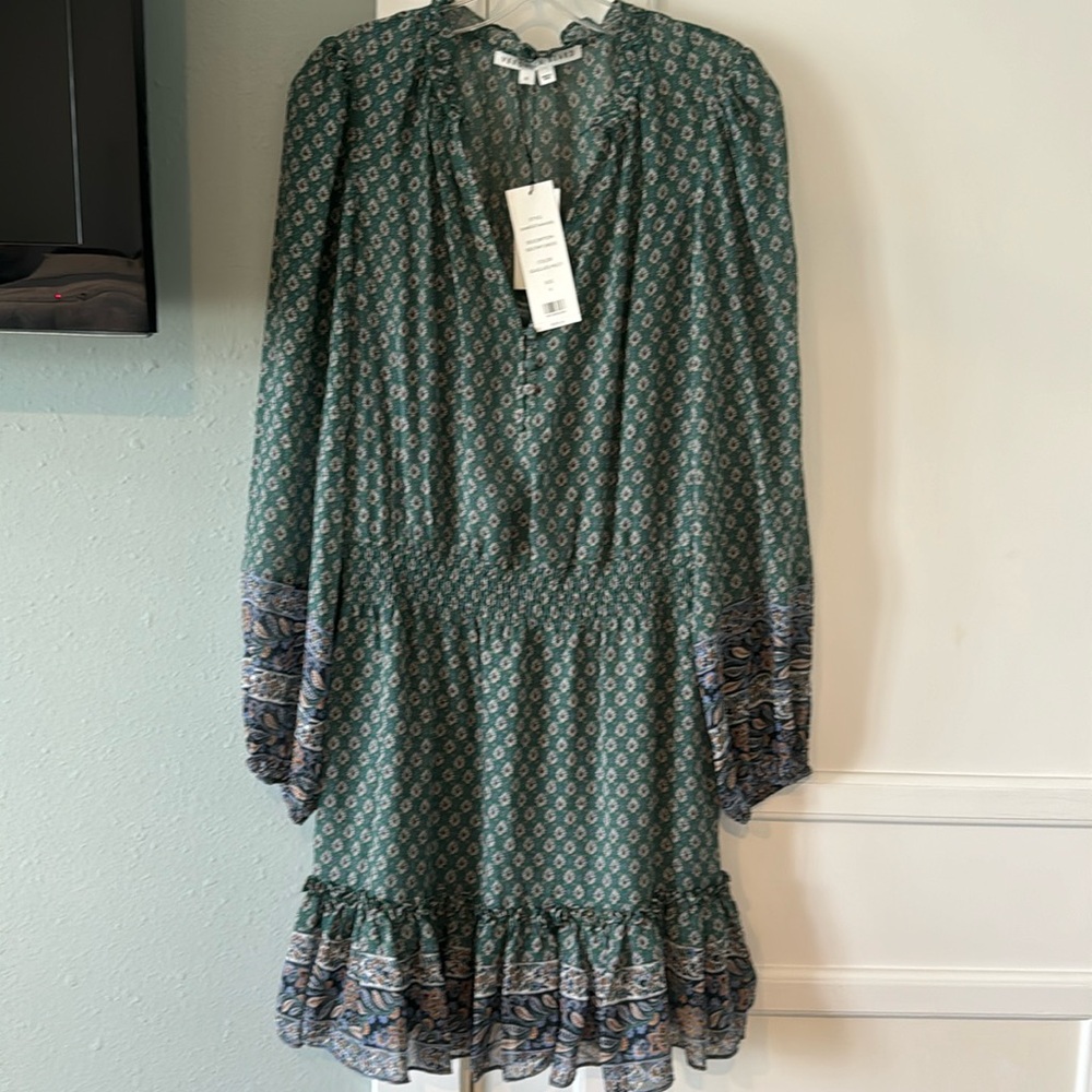 Veronica Beard Destiny Dress in Seaglass multi
